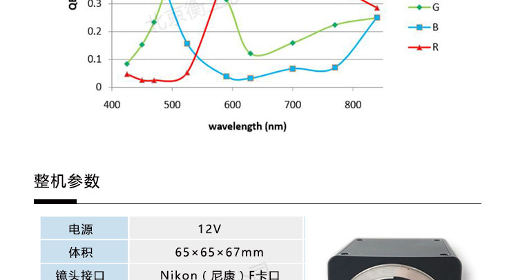 衡工相機_低照度相機_近紅外相機_CCD相機_產(chǎn)品參數(shù)